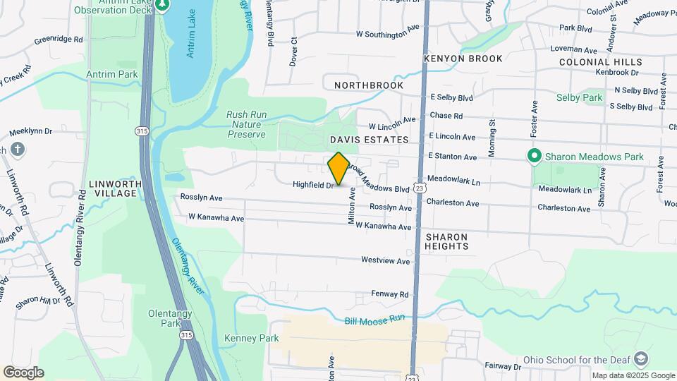 185 Highfield Dr Map and Location Details