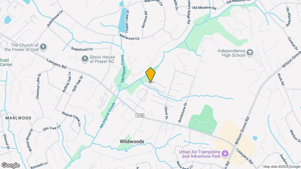 8603 Wandering Creek Way Map and Location Details