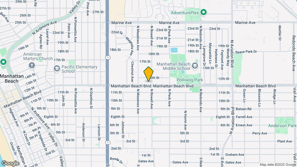 1341 Manhattan Beach Blvd Map and Location Details