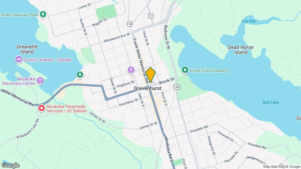 100 Muskoka Rd N Map and Location Details