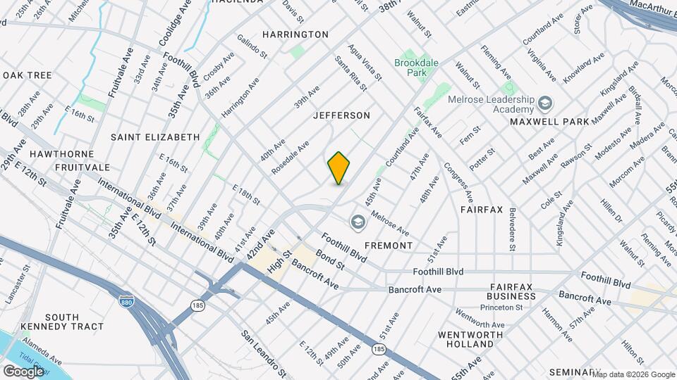 2033 High St Map and Location Details