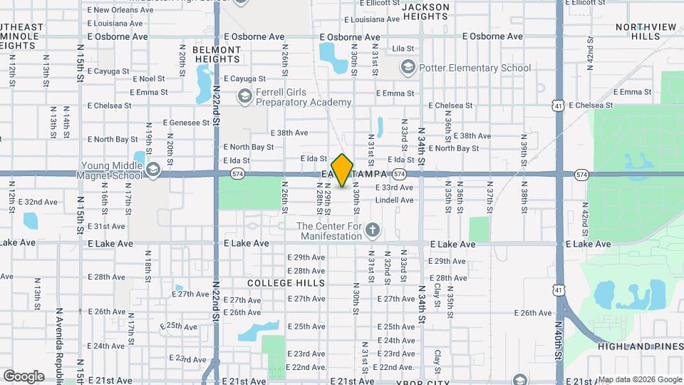 2911 E 33rd Ave Map and Location Details