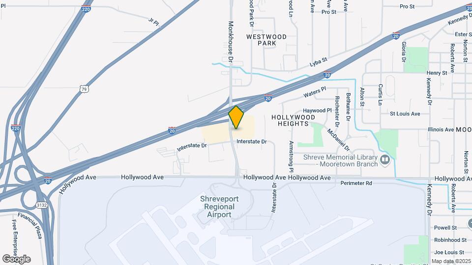 Siegel Suites Shreveport Map and Location Details