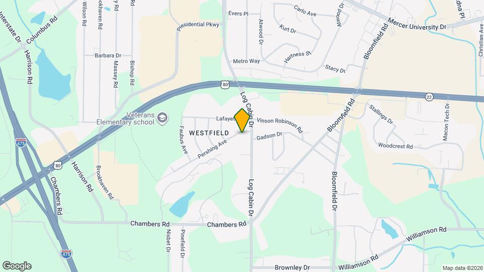 4032 Pershing Ave Map and Location Details