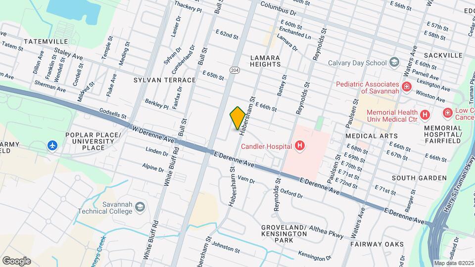 5209 Habersham St Map and Location Details