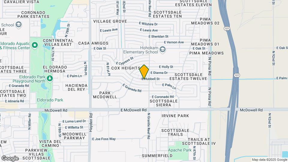 8335 E Hubbell St Map and Location Details