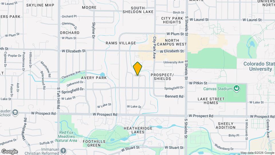 1117 Fairview Dr Map and Location Details