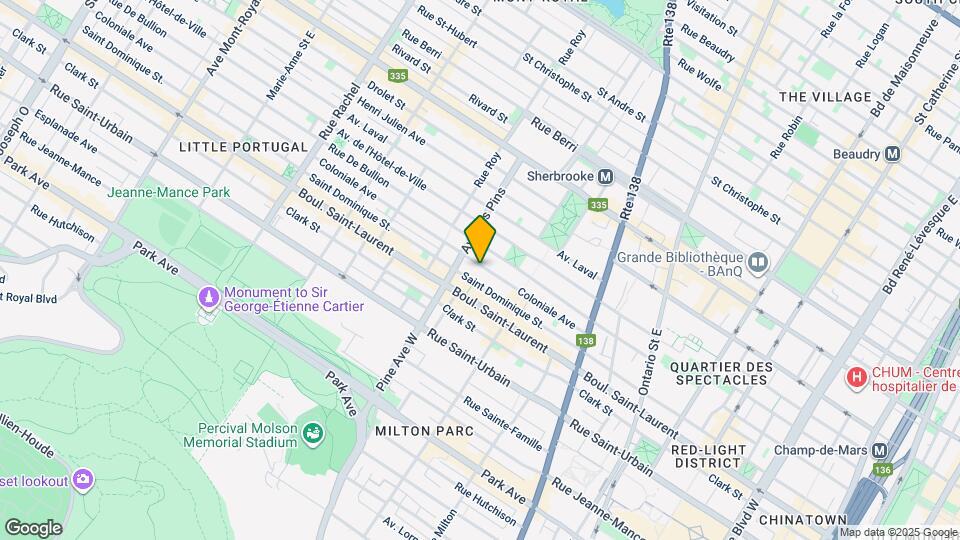 3722 Coloniale Av Map and Location Details