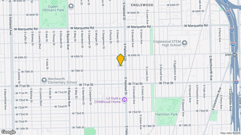 6949 S Green St Mapa y Detalles de la Ubicación