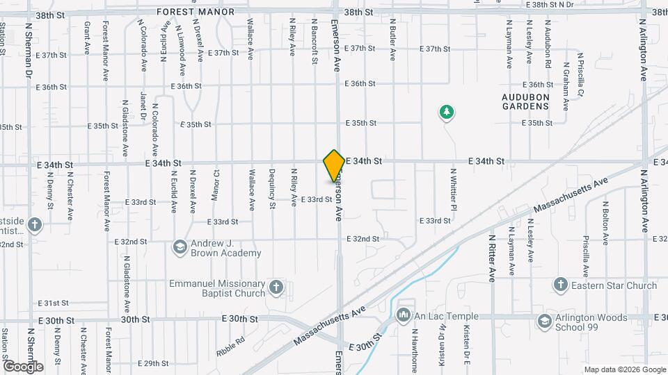 3316 N Emerson Ave Map and Location Details