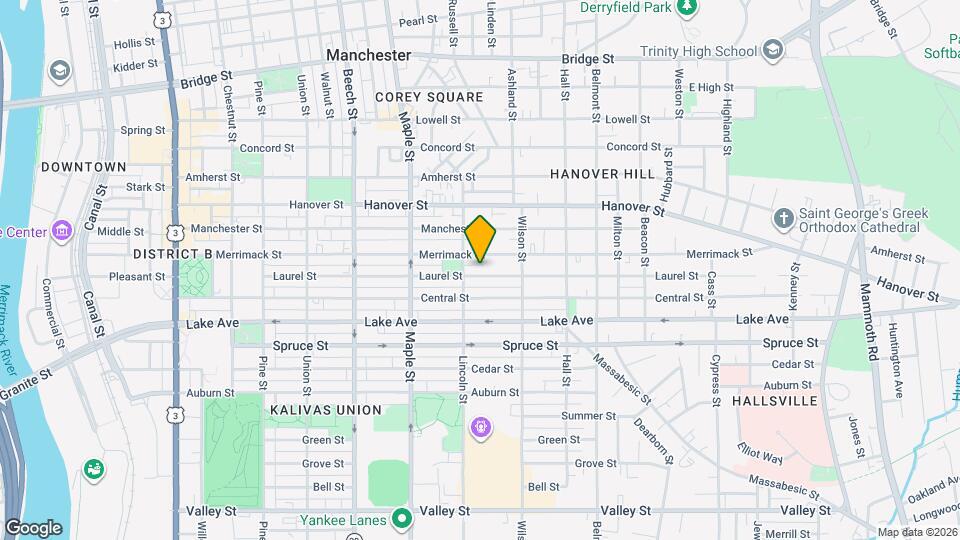 260 Laurel St Map and Location Details