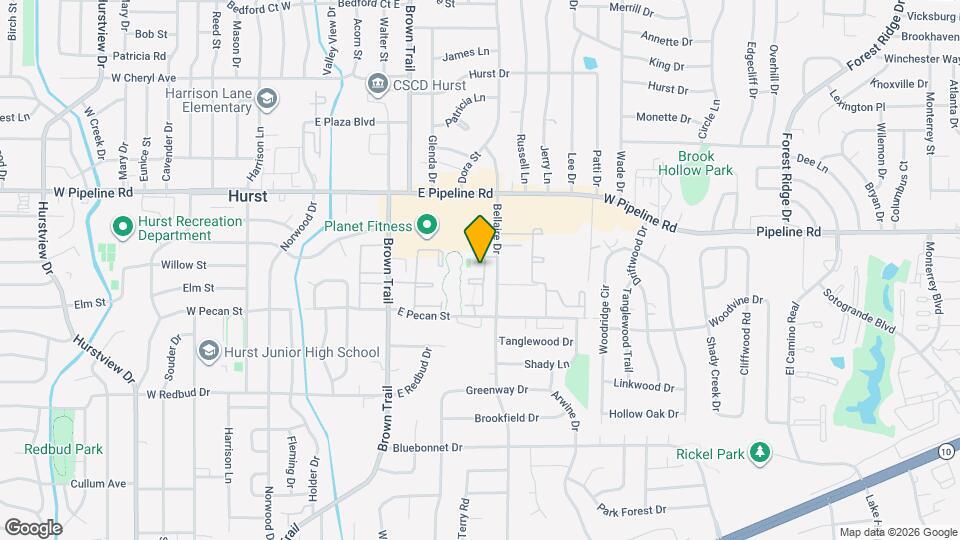 601 Bellaire Dr Map and Location Details