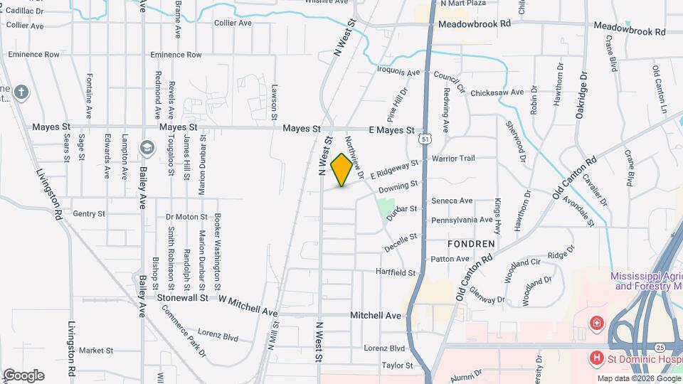335 E Ridgeway St Mapa y Detalles de la Ubicación