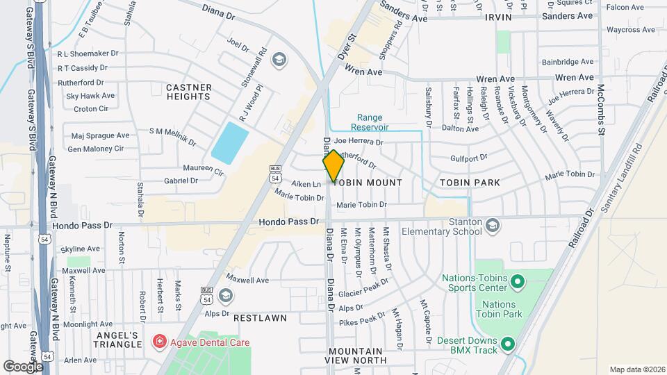 9128 Diana Dr Map and Location Details