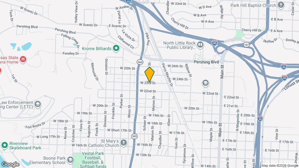 826 W 23rd St Mapa y Detalles de la Ubicación