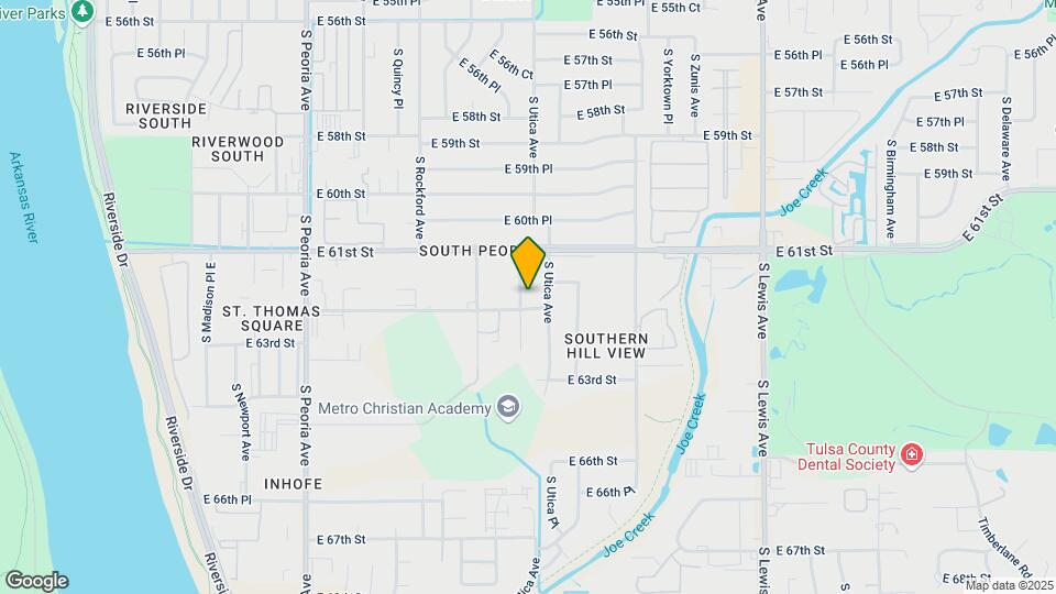 6135 S Troost Ave Map and Location Details