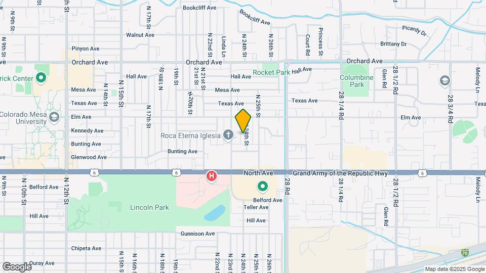 1353 N 24th St Map and Location Details