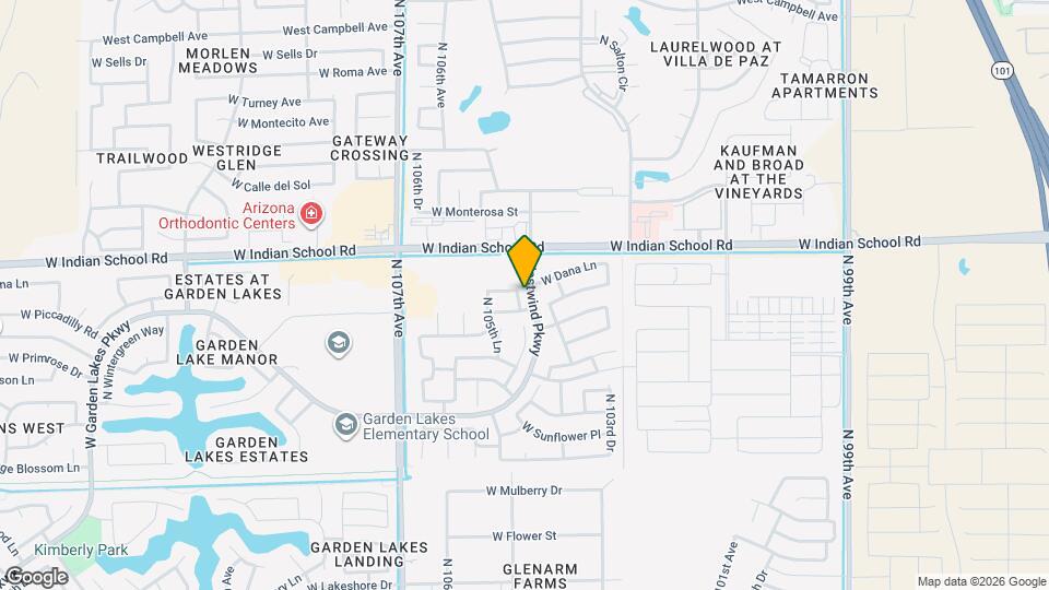 3913 N 105th Dr Map and Location Details