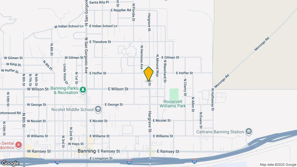 853 N Hargrave St Map and Location Details