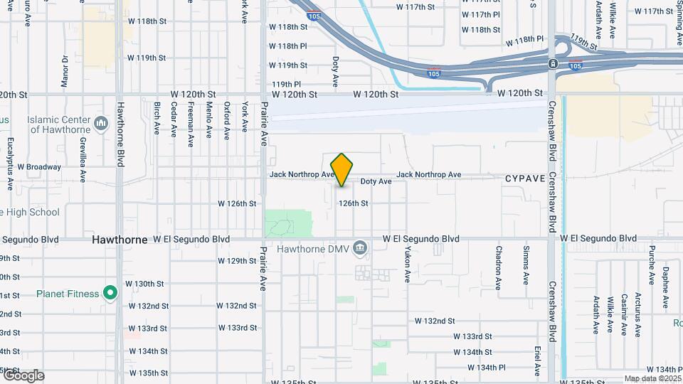12516 Doty Ave Map and Location Details