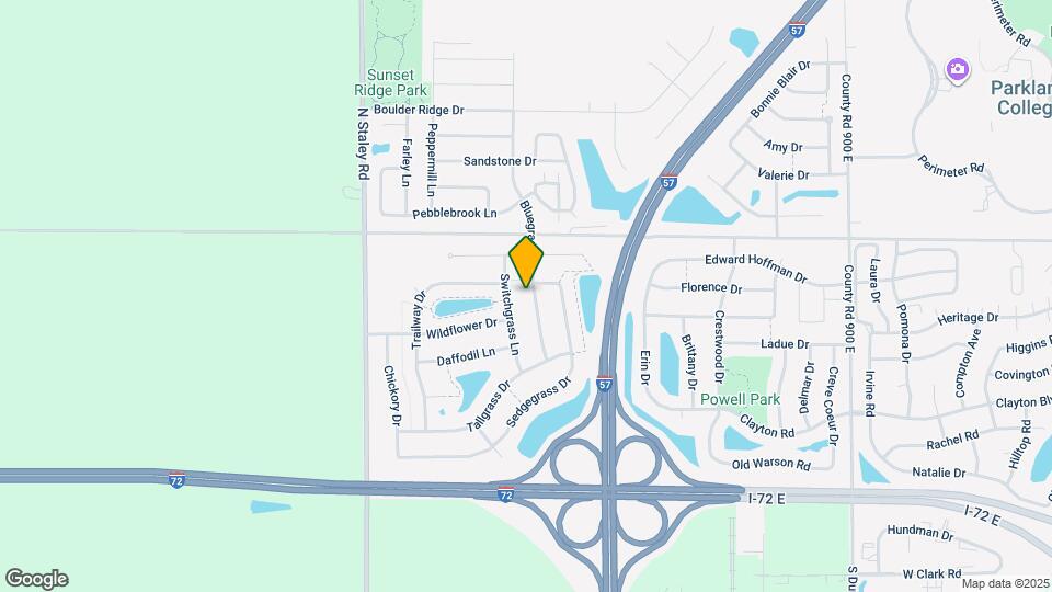 819 Bluegrass Ln Map and Location Details
