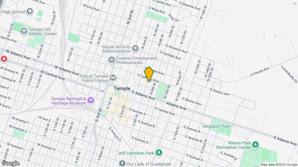 207 N 6th St Map and Location Details