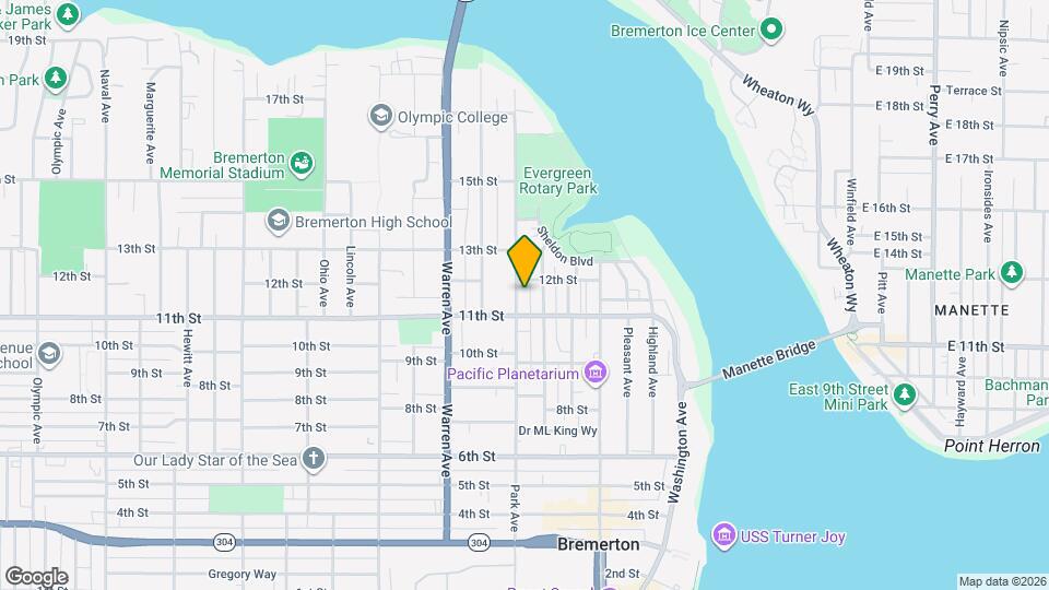 1118 Park Ave Map and Location Details