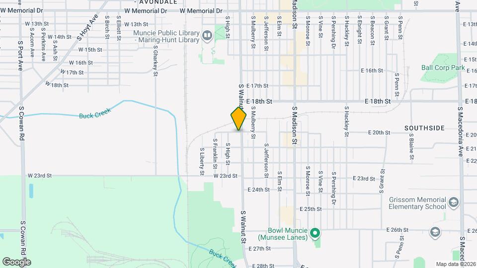 2703 S Walnut St Map and Location Details