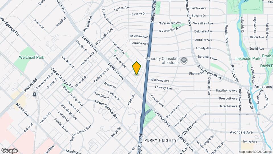 5010 Bowser Ave Map and Location Details