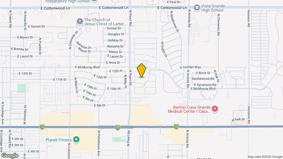 1541 E Peregrine Trail Map and Location Details