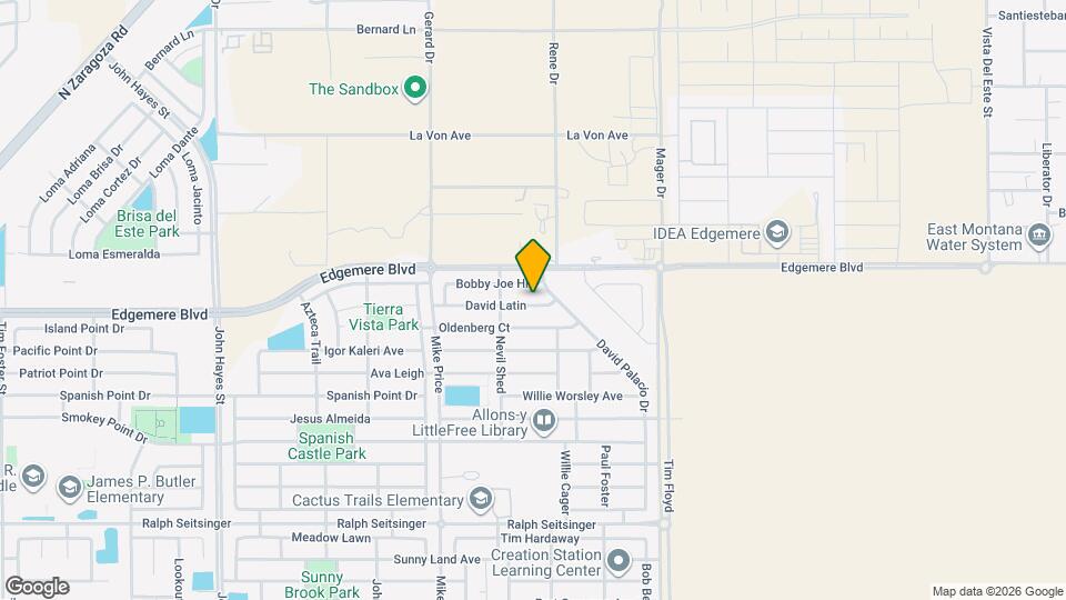 14829 David Latin Map and Location Details