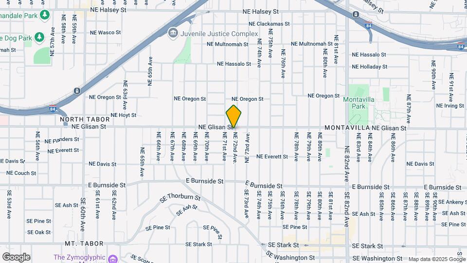 7132 NE Glisan St Map and Location Details