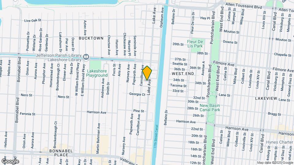 1348 Lake Ave Map and Location Details