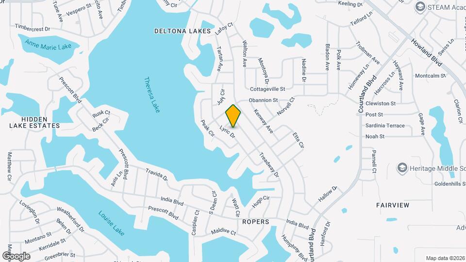 1107 Lyric Dr Map and Location Details