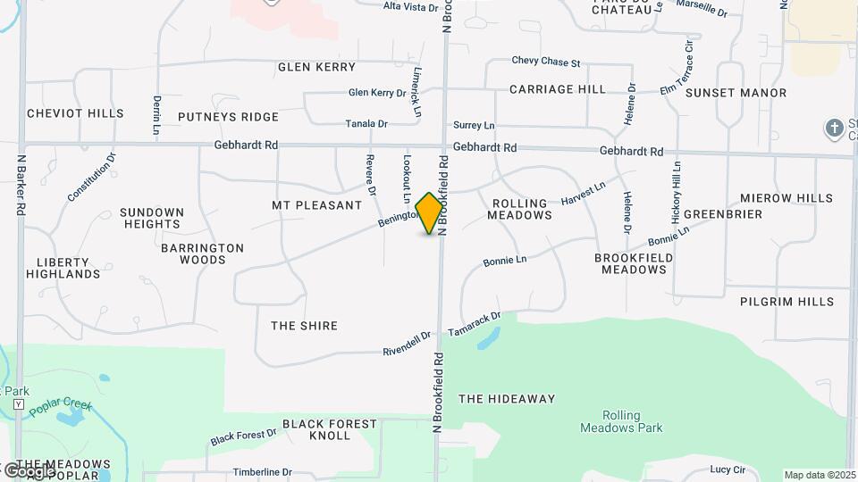 1455 N Brookfield Rd Mapa y Detalles de la Ubicación