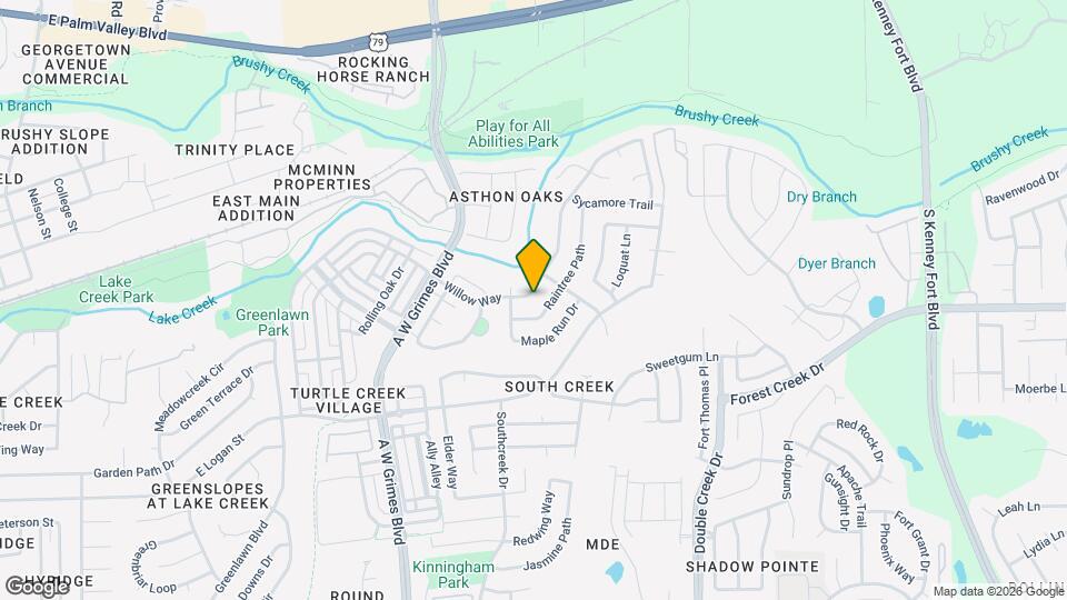 2107 Willow Way Map and Location Details