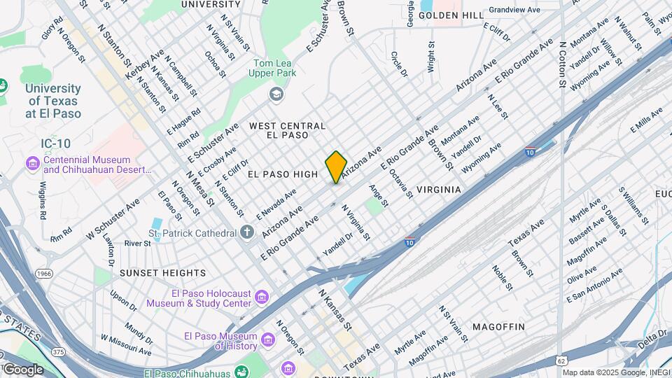 1014 N Virginia St Map and Location Details