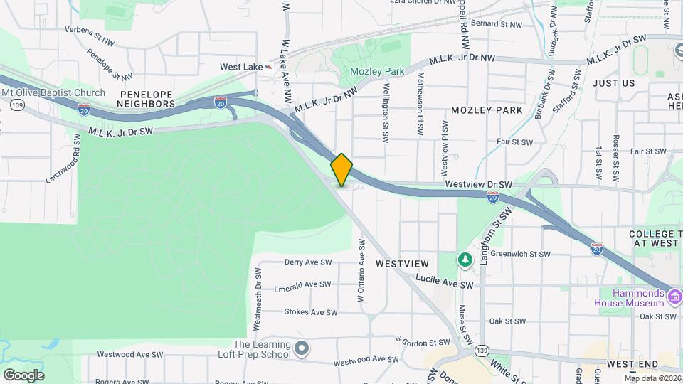 1643 Ralph David Abernathy Blvd SW Map and Location Details