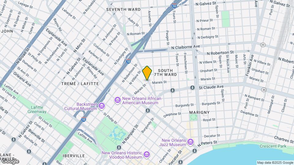 1300 St Bernard Ave Map and Location Details