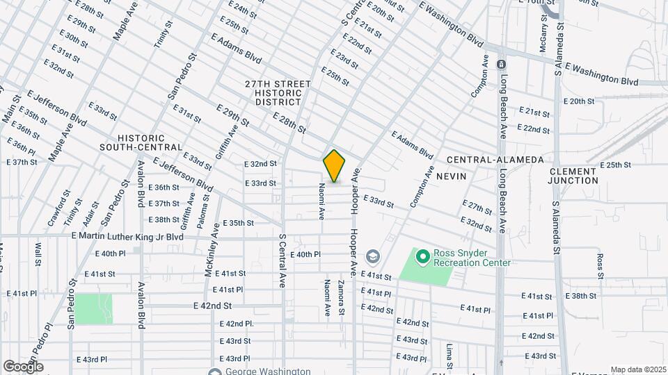 1230 E 33rd St Map and Location Details