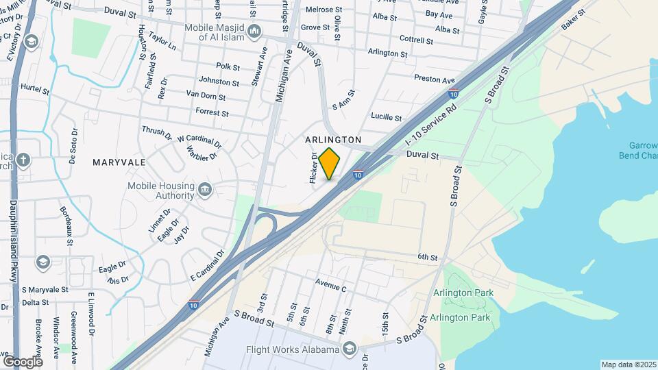 1255 Dabney Dr Map and Location Details