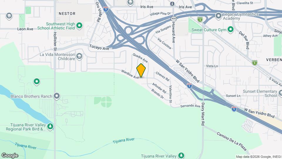 2871 Wardlow Ave Map and Location Details