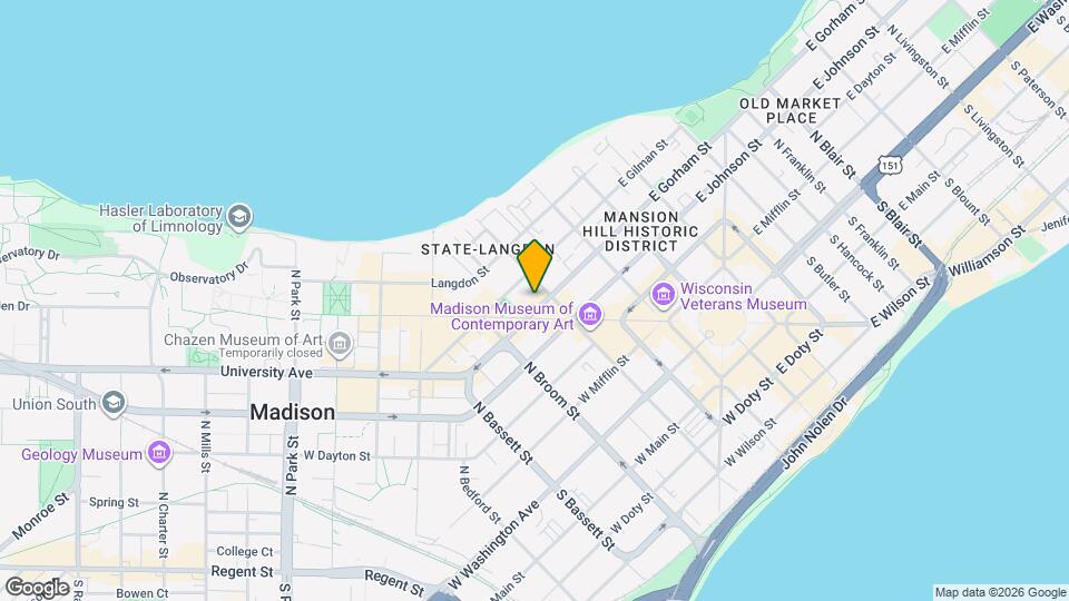 212 W Gorham St Map and Location Details
