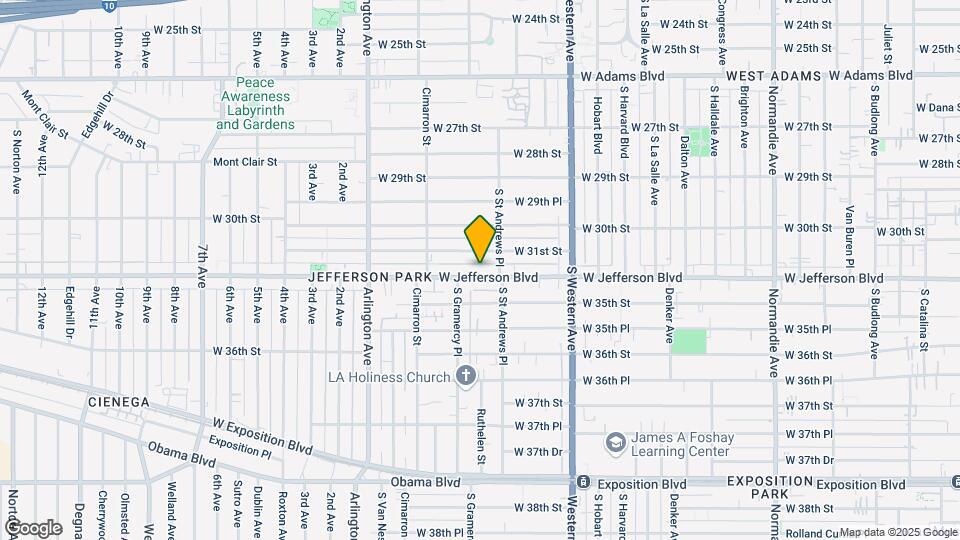 1927 W Jefferson Blvd Map and Location Details