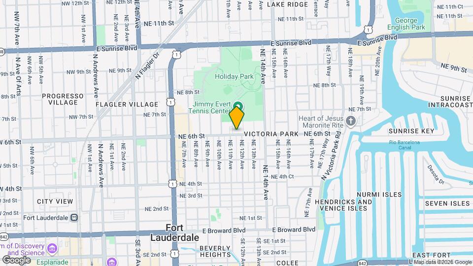 1101 NE 6th St Map and Location Details