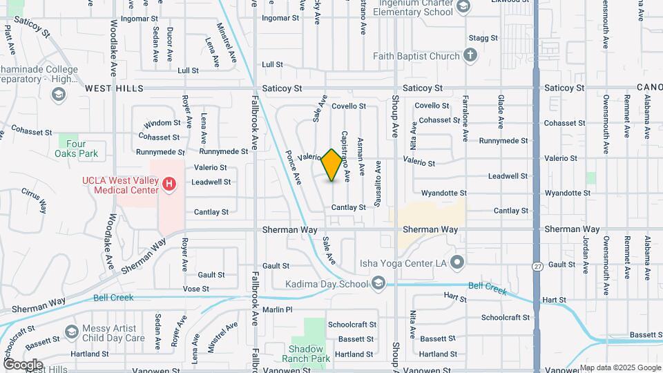 7313 Kentland Ave Map and Location Details