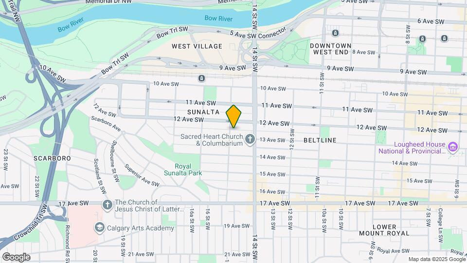 1216-1215 15 St SW Map and Location Details