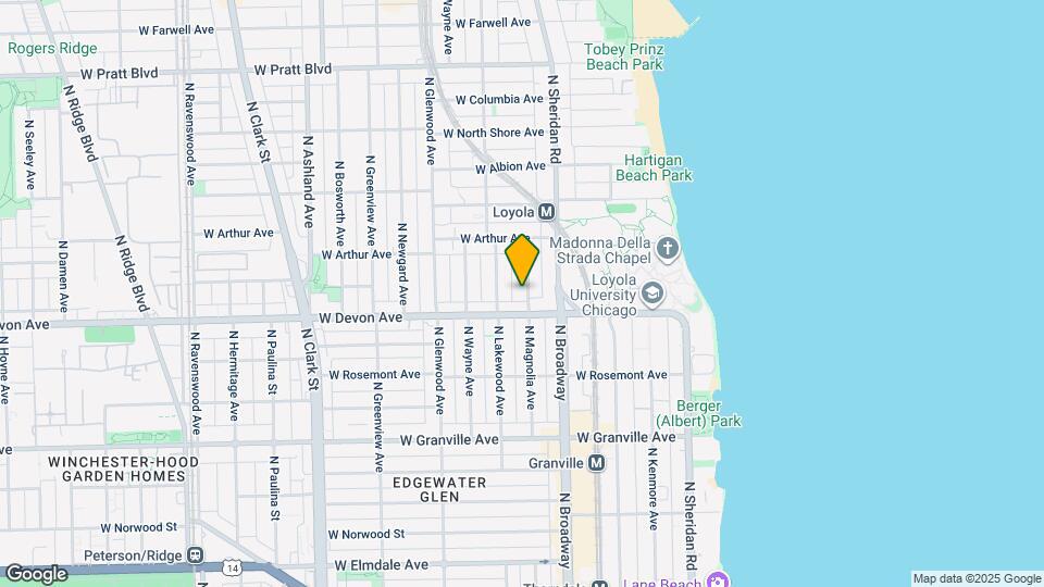 6424 N Magnolia Ave Mapa y Detalles de la Ubicación