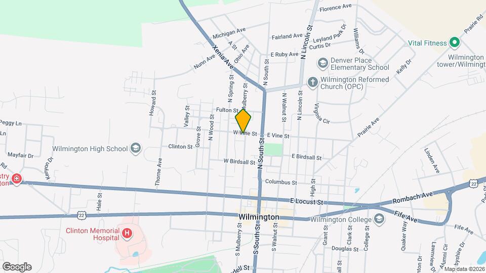 371 N Mulberry St Map and Location Details