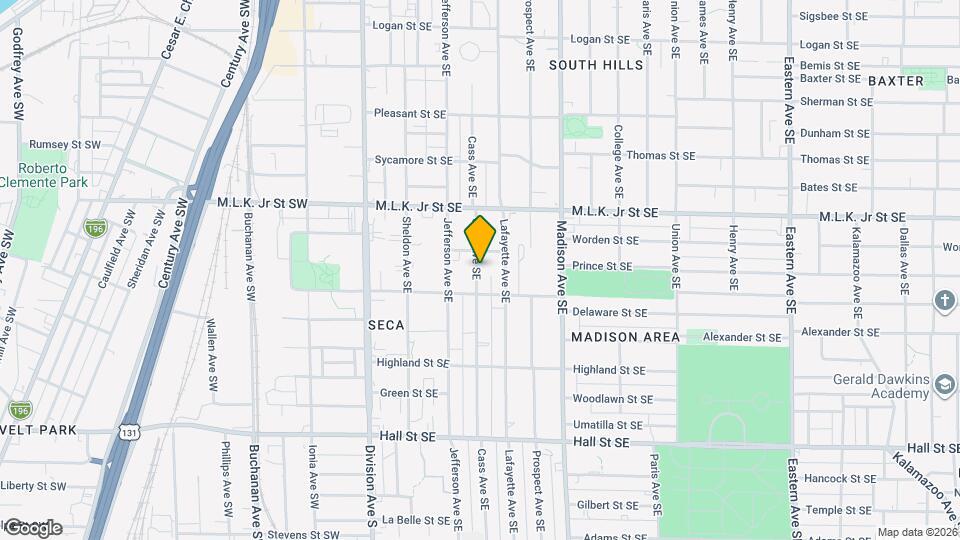 920 Cass Ave SE Map and Location Details